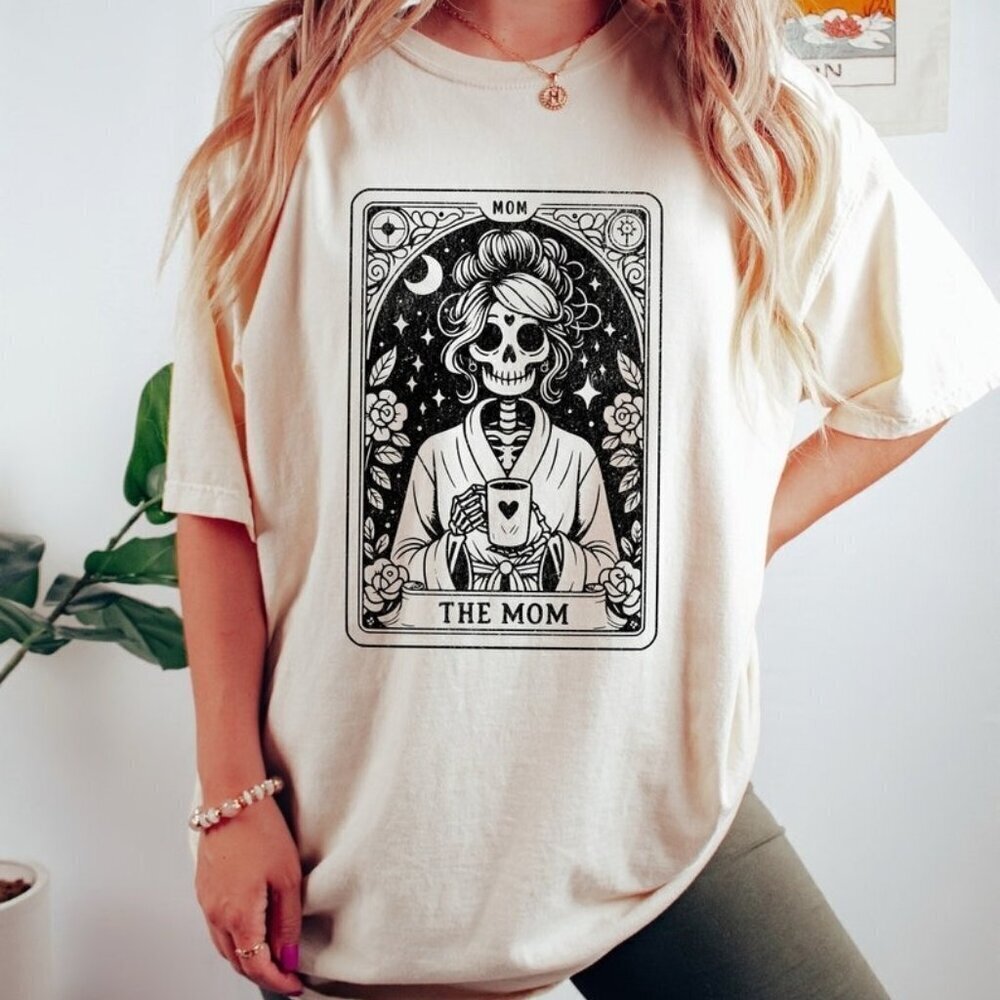 The Mom Tarot Card Shirt Skeleton Mother Tshirts
